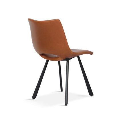 Eetkamerstoelen 'Assisi' PU Cognac (2 per doos)