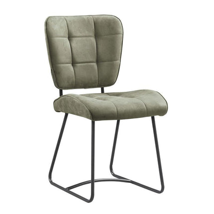 Stoel Bailey SL zwart - Stof Soft Groen