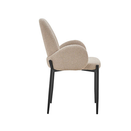 Stoel 'Bilbao' Bouclé Zand (2 per doos)