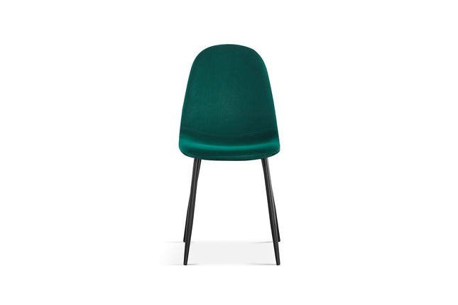 Eetkamerstoelen 'Boy' Fluweel Groen (2 per doos)