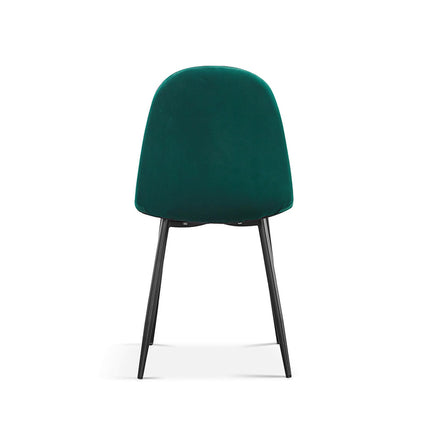 Eetkamerstoelen 'Boy' Fluweel Groen (2 per doos)