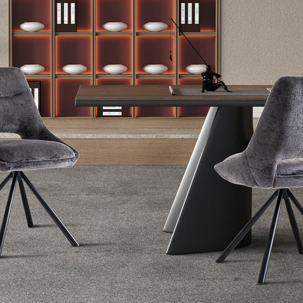 Eetkamerstoelen 'Dante' Stof Grijs (2 per doos)