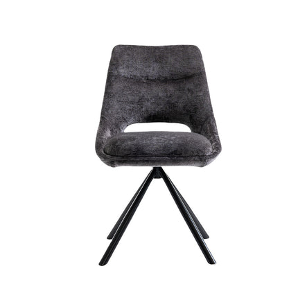 Eetkamerstoelen 'Dante' Stof Grijs (2 per doos)