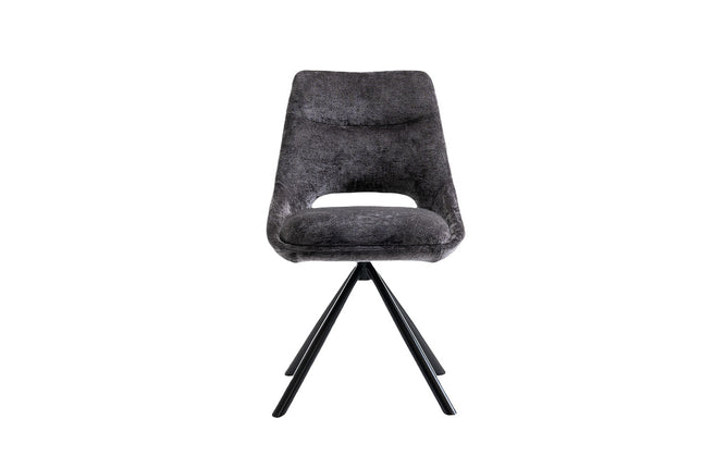 Eetkamerstoelen 'Dante' Stof Grijs (2 per doos)