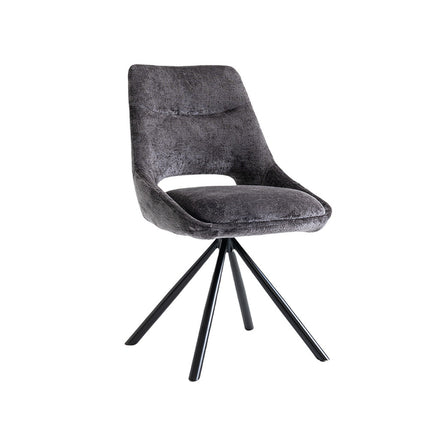 Eetkamerstoelen 'Dante' Stof Grijs (2 per doos)