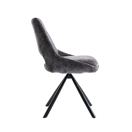 Eetkamerstoelen 'Dante' Stof Grijs (2 per doos)