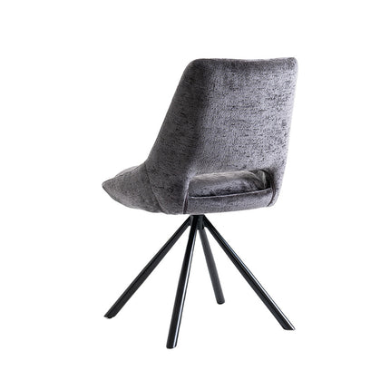 Eetkamerstoelen 'Dante' Stof Grijs (2 per doos)