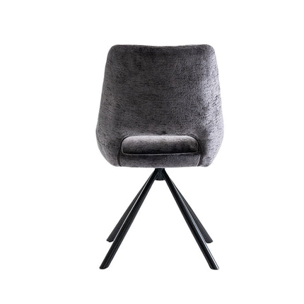 Eetkamerstoelen 'Dante' Stof Grijs (2 per doos)