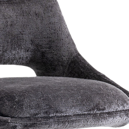 Eetkamerstoelen 'Dante' Stof Grijs (2 per doos)
