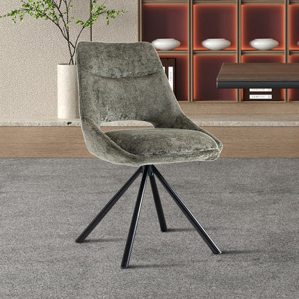 Eetkamerstoelen 'Dante' Stof Groen (2 per doos)