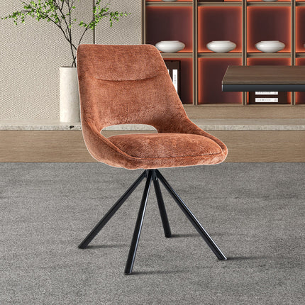 Eetkamerstoelen 'Dante' Stof Roest (2 per doos)