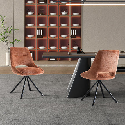 Eetkamerstoelen 'Dante' Stof Roest (2 per doos)