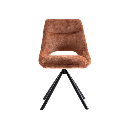 Eetkamerstoelen 'Dante' Stof Roest (2 per doos)
