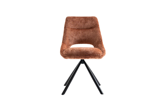 Eetkamerstoelen 'Dante' Stof Roest (2 per doos)
