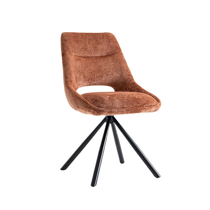 Eetkamerstoelen 'Dante' Stof Roest (2 per doos)