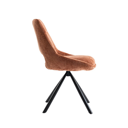 Eetkamerstoelen 'Dante' Stof Roest (2 per doos)
