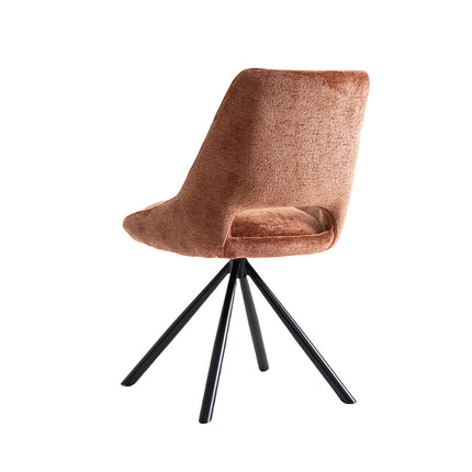 Eetkamerstoelen 'Dante' Stof Roest (2 per doos)