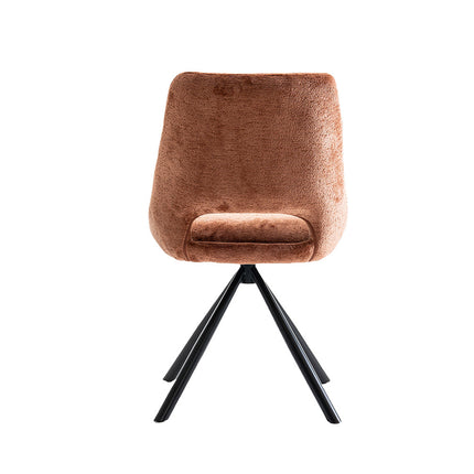 Eetkamerstoelen 'Dante' Stof Roest (2 per doos)