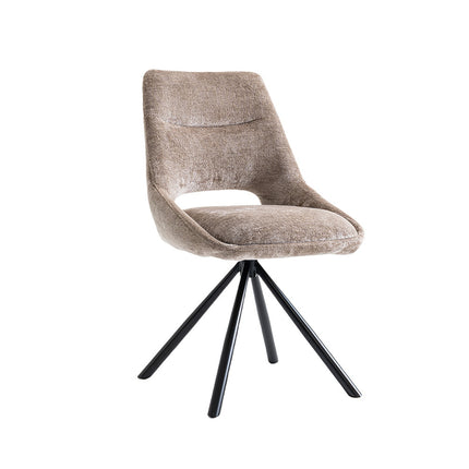Eetkamerstoelen 'Dante' Stof Taupe (2 per doos)