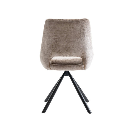 Eetkamerstoelen 'Dante' Stof Taupe (2 per doos)