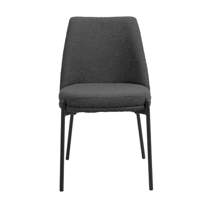 Eetkamerstoelen 'Ella' Stof Grijs (2 per doos)