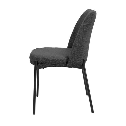 Eetkamerstoelen 'Ella' Stof Grijs (2 per doos)