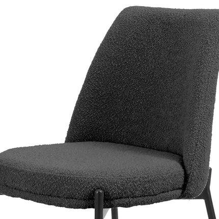 Eetkamerstoelen 'Ella' Stof Grijs (2 per doos)