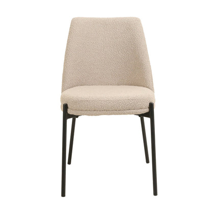 Eetkamerstoelen 'Ella' Stof Zand (2 per doos)