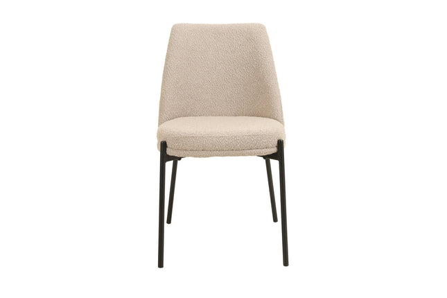 Eetkamerstoelen 'Ella' Stof Zand (2 per doos)