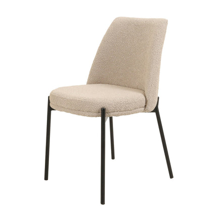 Eetkamerstoelen 'Ella' Stof Zand (2 per doos)