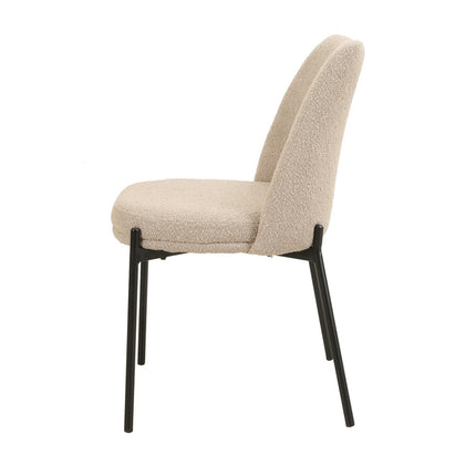 Eetkamerstoelen 'Ella' Stof Zand (2 per doos)
