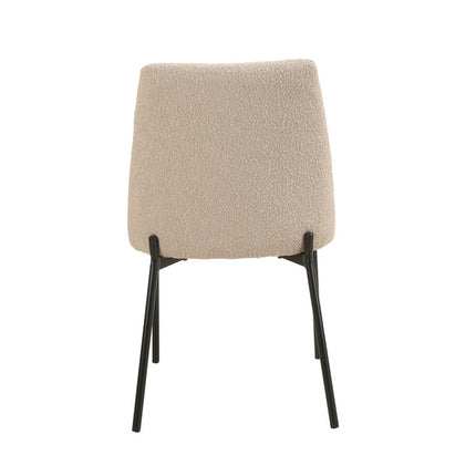 Eetkamerstoelen 'Ella' Stof Zand (2 per doos)