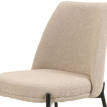 Eetkamerstoelen 'Ella' Stof Zand (2 per doos)