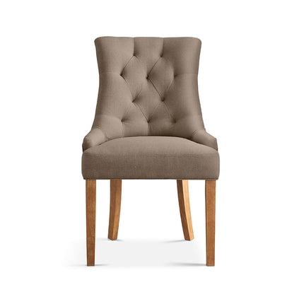 Eetkamerstoel 'Fancy' Stof Taupe (2 per doos)
