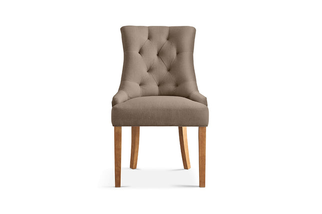 Eetkamerstoel 'Fancy' Stof Taupe (2 per doos)