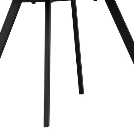 Eetkamerstoelen 'Filou' Bouclé Blauw Rug PU Blauw (2 per doos)