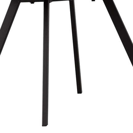 Eetkamerstoelen 'Filou' Bouclé Grijs Rug PU Lichtgrijs (2 per doos)