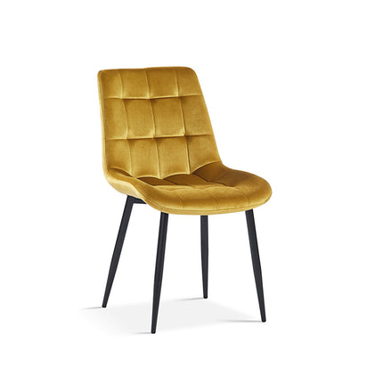 Eetkamerstoelen 'Juta' Fluweel Goud (2 per doos)