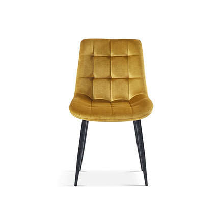 Eetkamerstoelen 'Juta' Fluweel Goud (2 per doos)