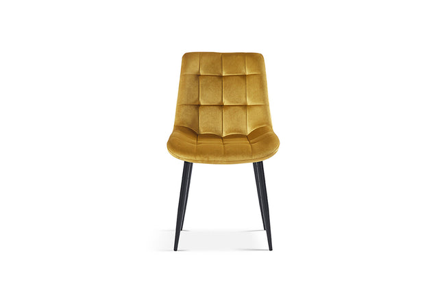 Eetkamerstoelen 'Juta' Fluweel Goud (2 per doos)