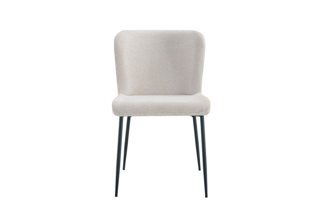 Eetkamerstoel 'Lisa' Stof Beige (2 per doos)
