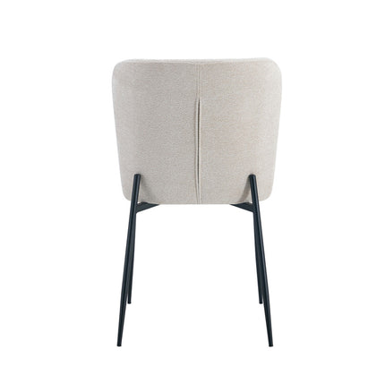 Eetkamerstoel 'Lisa' Stof Beige (2 per doos)