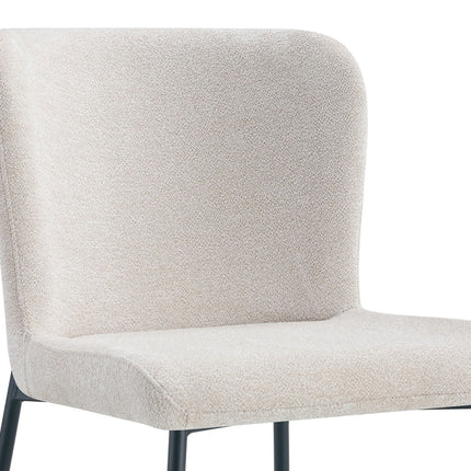 Eetkamerstoel 'Lisa' Stof Beige (2 per doos)