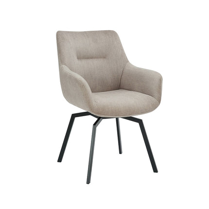Stoel 'Modest' Draaibaar Ribfluweel Beige (1 per doos)