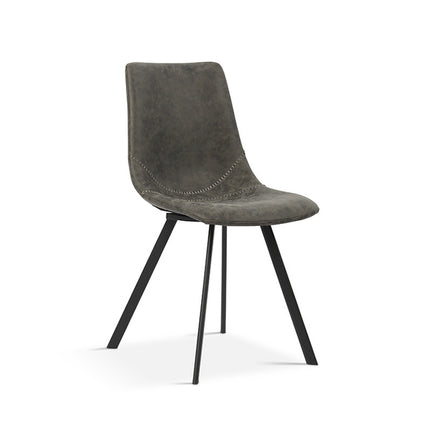 Stoel 'Oslo' PU Grijs (2 per doos)