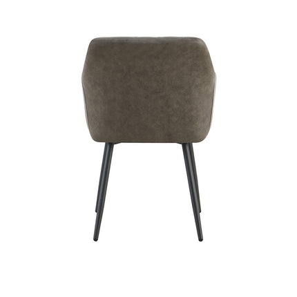 Eetkamerstoel 'Peron' Micro fiber PU Grijs (2 per doos)
