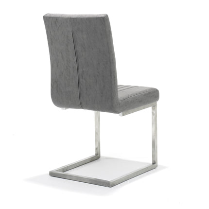Stoel Pleat RVS-Africa PU Grijs MS-12 UKFR