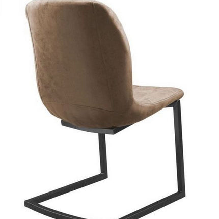 Stoel Savannah zwart - Stof Soft Cognac