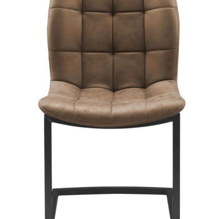 Stoel Savannah zwart - Stof Soft Cognac