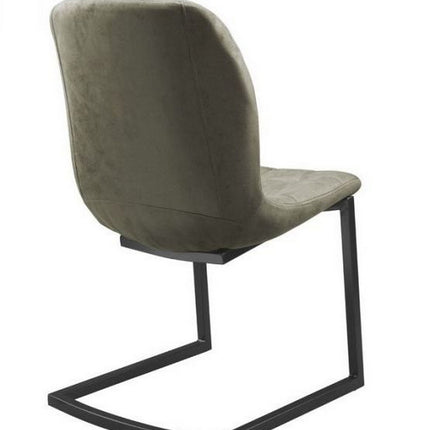 Stoel Savannah zwart - Stof Soft Groen